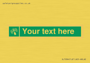 Custom sign safe condition Emergency position beacon